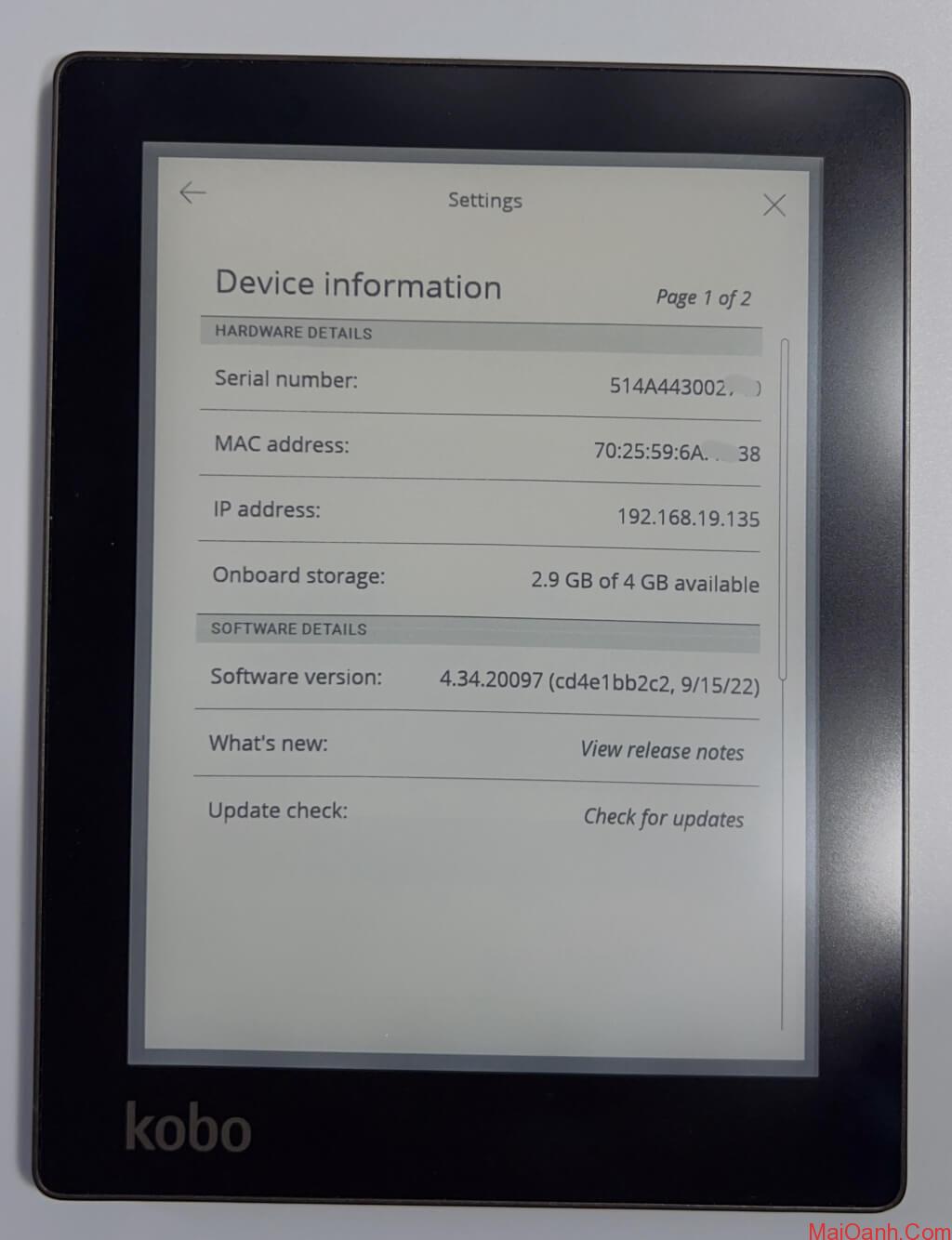 の正規取扱店で Kobo Aura one コミックEdition 超美品 家電・スマホ