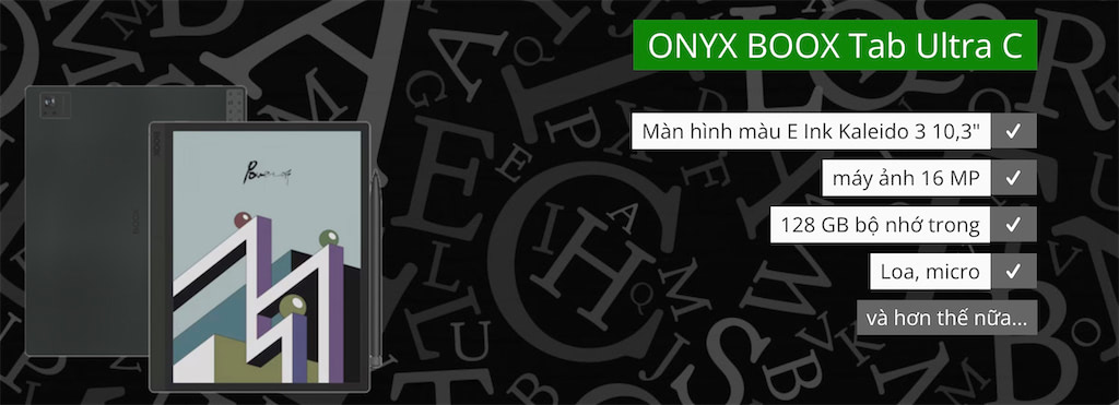 Onyx Boox Tab Ultra C – 10.3-inch Kaleido 3 color